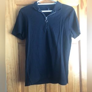 H&M zip up polo